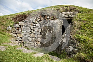 Bryn Celli Ddu megalithic mound in wales