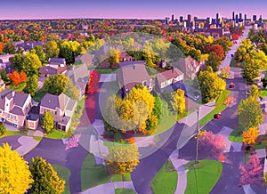 Bryn - Mawr neighborhood in Minneapolis, Minnesota USA.