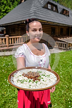 Bryndzove halusky - slovak national food
