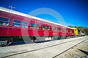 Bryson city, NC October 23, 2016 - Great Smoky Mountains Train r