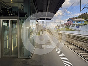 BrÃÂ¼nen westside - Small train station in Bern