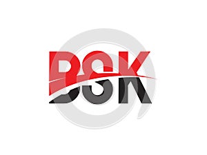 BSK Letter Initial Logo Design Vector Illustration