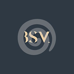BSM abstract letter logo
