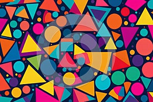 bstract Cascade: Flowing Through Multi-Color Shapes photo