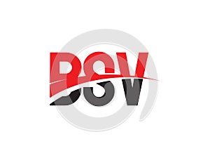 BSV Letter Initial Logo Design Vector Illustration