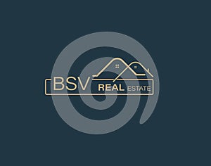 BSV Real Estate and Consultants Logo Design Vectors images. Luxury Real Estate Logo Design