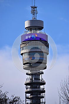 BT Tower detail, London, England