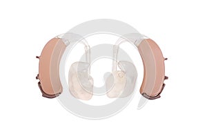 BTE hearing aids with path curves photo