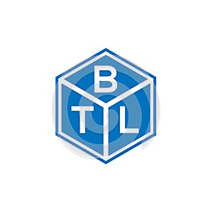 BTL letter logo design on black background. BTL creative initials letter logo concept. BTL letter design