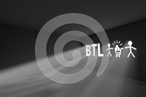 BTL rays volume light concept