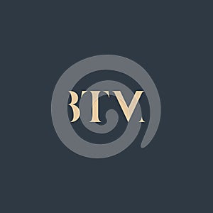 BTM abstract letter logo