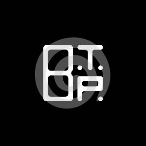 BTP letter logo creative design with vector graphic, BTP