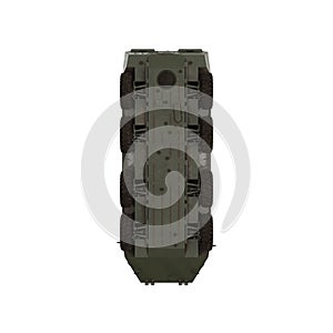 BTR-80 wheeled armoured vehicle personnel carrier on white. 3D illustration