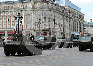 The BTR-82 is an 8x8 wheeled amphibious armoured personnel carrier and mine-Resistant Ambush Protected armored vehicles Typhoon