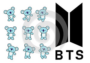 BTS icon illustrations fanart