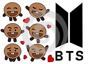 BTS icon shooky illustrations fanart