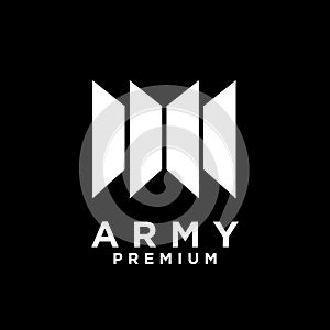 BTS letter logo icon design