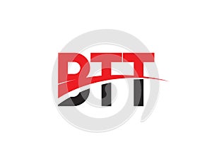 BTT Letter Initial Logo Design Vector Illustration photo
