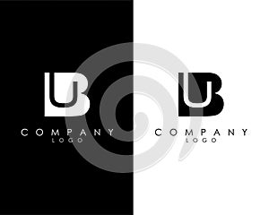 BU, UB letter abstract company Logo Design vector