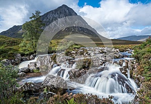 Buachaille Etive Mor and the waterfalls
