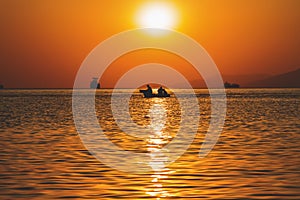 Buatiful sunset in the sea