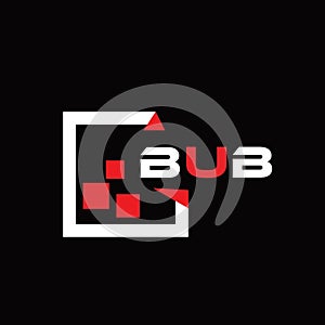 BUB creative minimalist letter logo. BUB unique vector initials alphabet letter logo