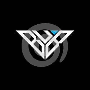 BUB letter logo creative design with vector graphic,