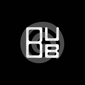 BUB letter logo creative design with vector graphic, BUB