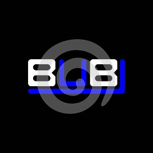BUB letter logo creative design with vector graphic, BUB