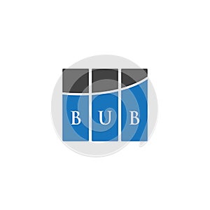BUB letter logo design on BLACK background. BUB creative initials letter logo concept. BUB letter design.BUB letter logo design on