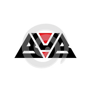 BUB triangle letter logo design with triangle shape. BUB triangle logo design monogram. BUB triangle vector logo template with red