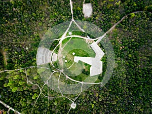 Bubanj park in Nis, Serbia aerial view photo