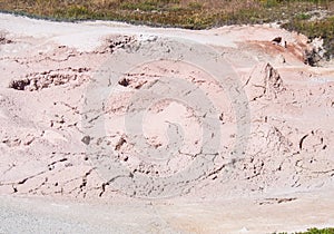 The bubble action in the mud. Yellowstone