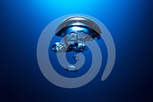 Bubble of air underwater