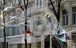 Bubble as joy and fun for children