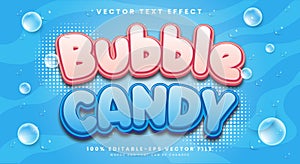 Bubble Candy 3d editable text effect Template