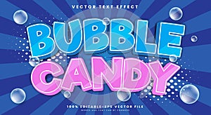 Bubble Candy 3d editable text effect Template
