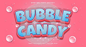 Bubble Candy 3d editable text effect Template