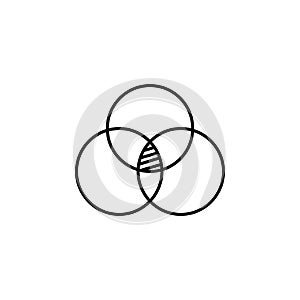 bubble chart line icon. Element of chart icon for mobile concept and web apps. Thin line bubble chart icon can be used for web and