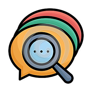 Bubble chat bubble  Vector Icon which can easily modify