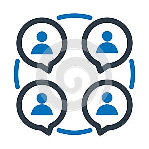 Bubble, chat bubble Vector Icon which can easily modify