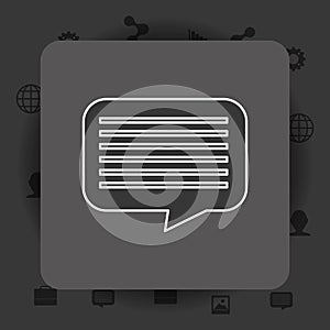 Bubble chat speakbox