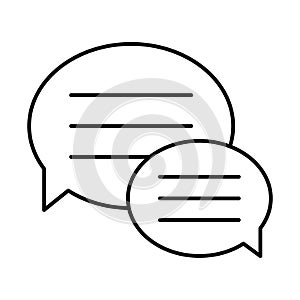 Bubble, chat Vector Icon which can easily modify
