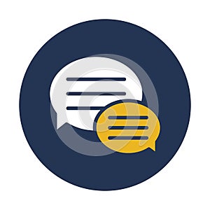 Bubble, chat Vector Icon which can easily modify