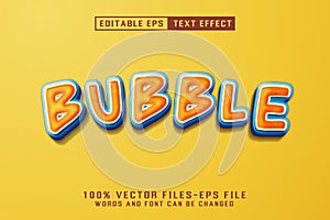Bubble Editable Text Effect