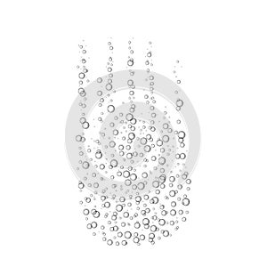 Bubble fizz cup water vector champagne soda sparkle underwater bubbles background. Fizz foam liquid transparent