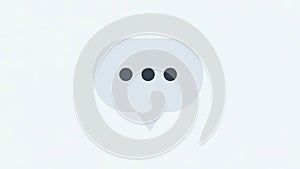 The bubble has a round rectangular shape with a pointed tail at the bottom