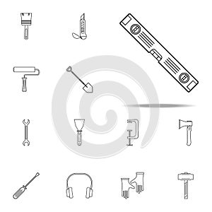 bubble level meter icon. Home repair tool icons universal set for web and mobile