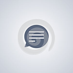 Bubble message Vector Icon, Message Icon Vector