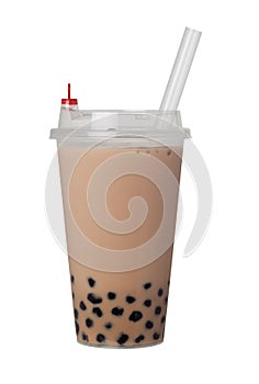 Bubble milk tea with pearls